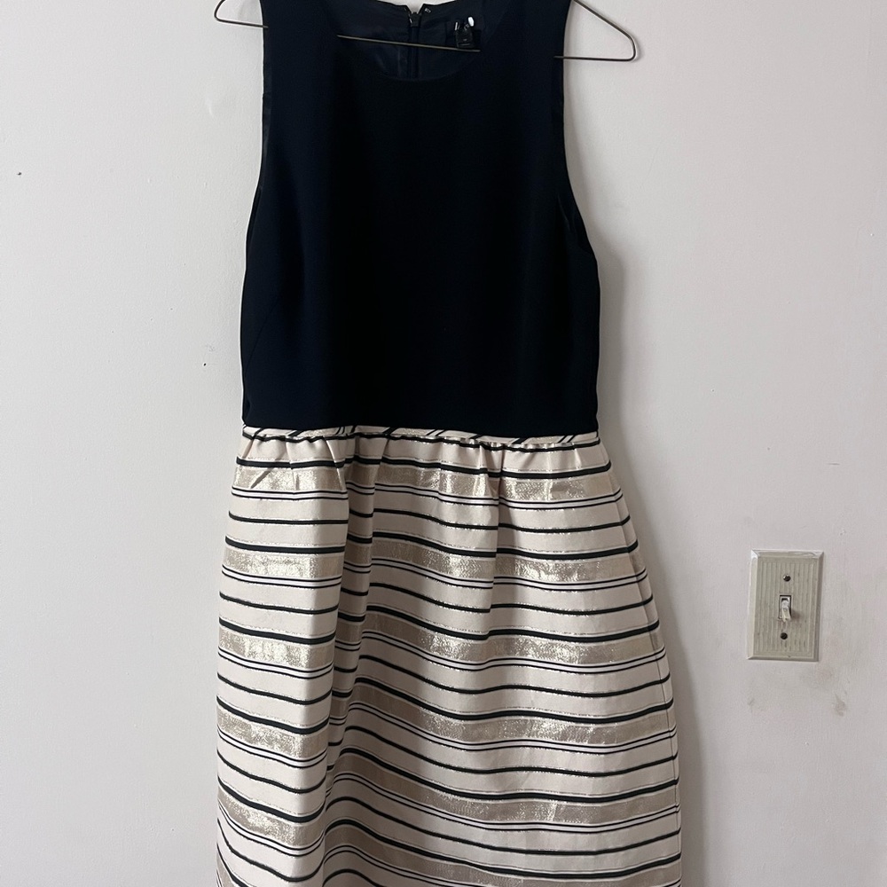 Black and White Striped Dress